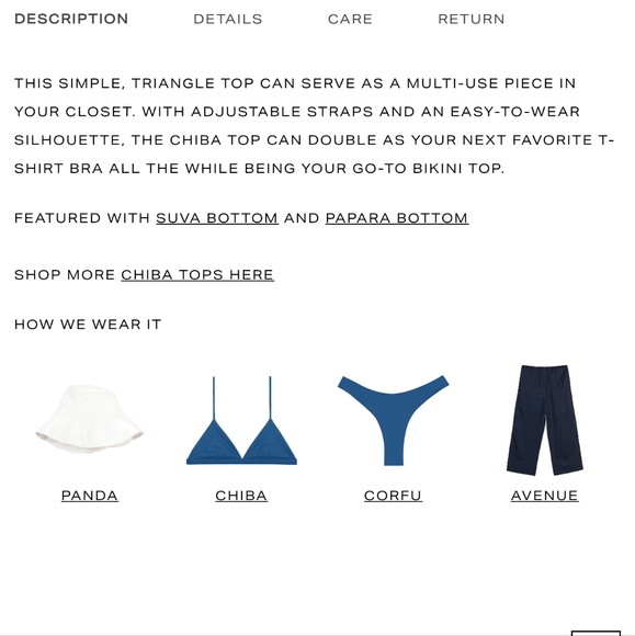 Mikoh Chiba Triangle Swim Top Blush Size S - Picture 7 of 10